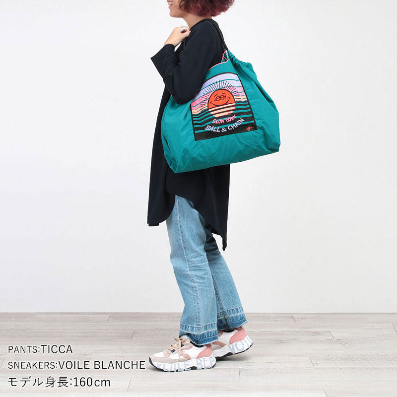 Ball&Chain Embroidered Eco Bag Size L Bag Series Direct from Japan