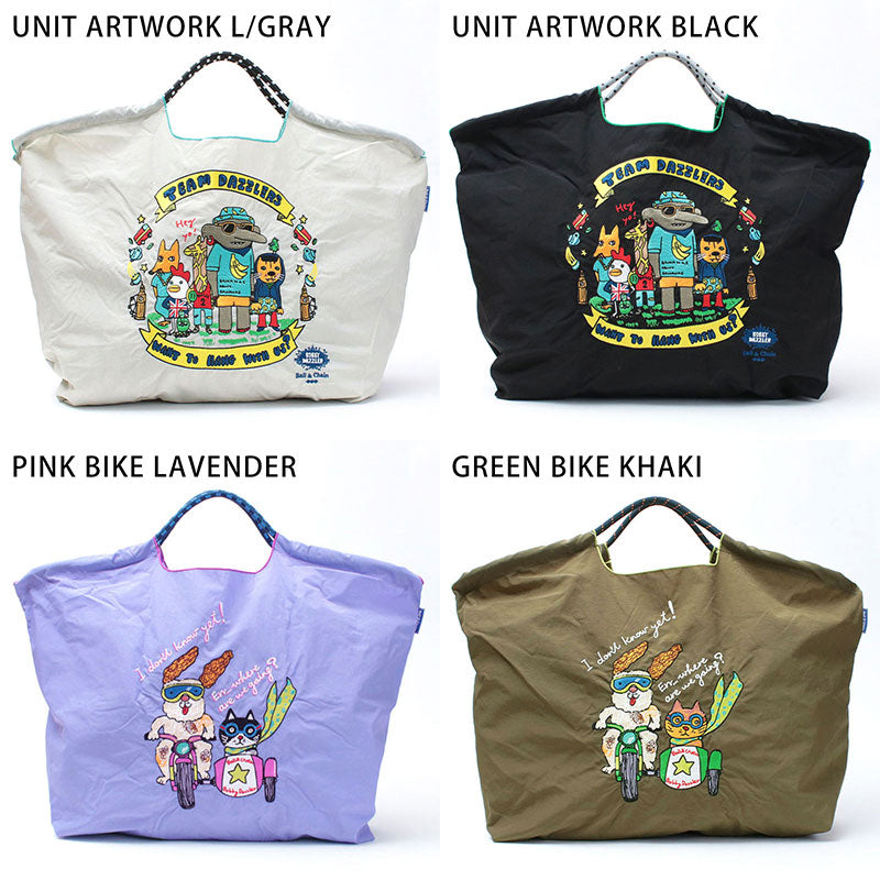 Ball&Chain Embroidered Eco Bag Size L Bag Series Direct from Japan