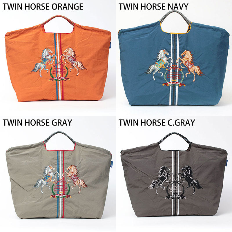 Ball&Chain Embroidered Eco Bag Size L Bag Series Direct from Japan