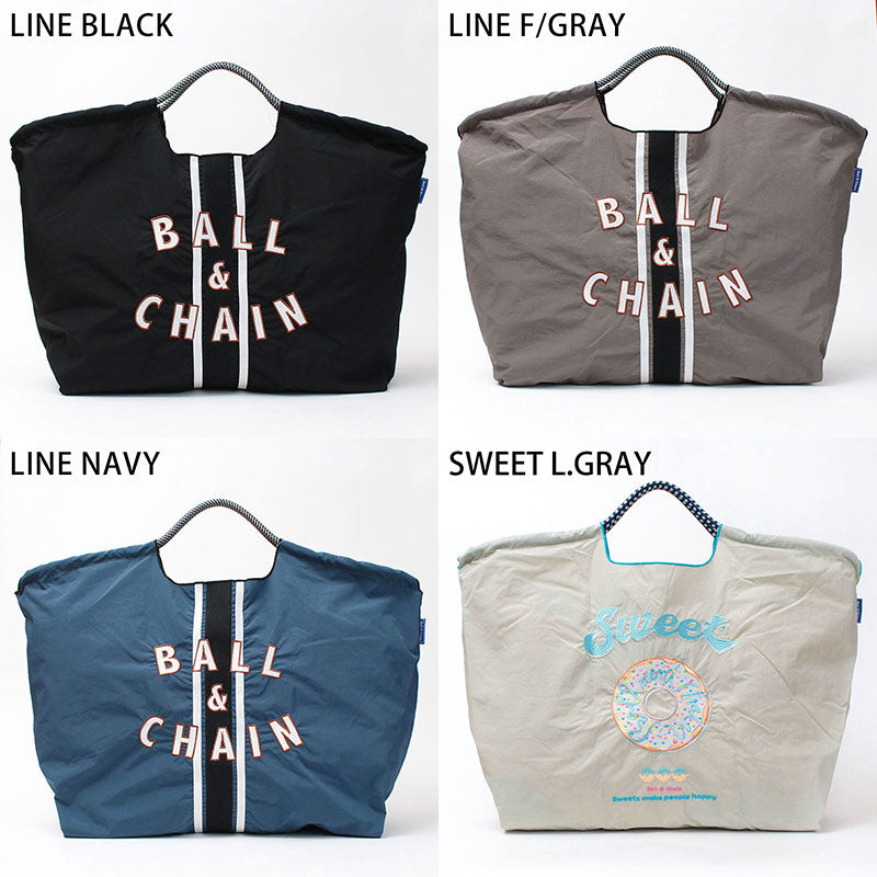 Ball&Chain Embroidered Eco Bag Size L Bag Series Direct from Japan