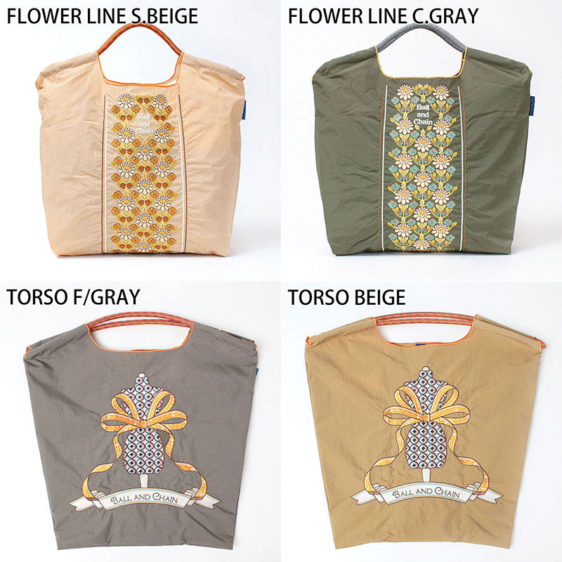 Ball&Chain Embroidered Eco Bag Size M Bag Series Direct from Japan