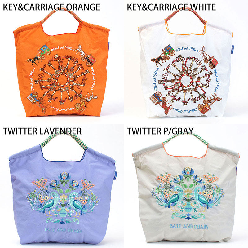 Ball&Chain Embroidered Eco Bag Size M Bag Series Direct from Japan