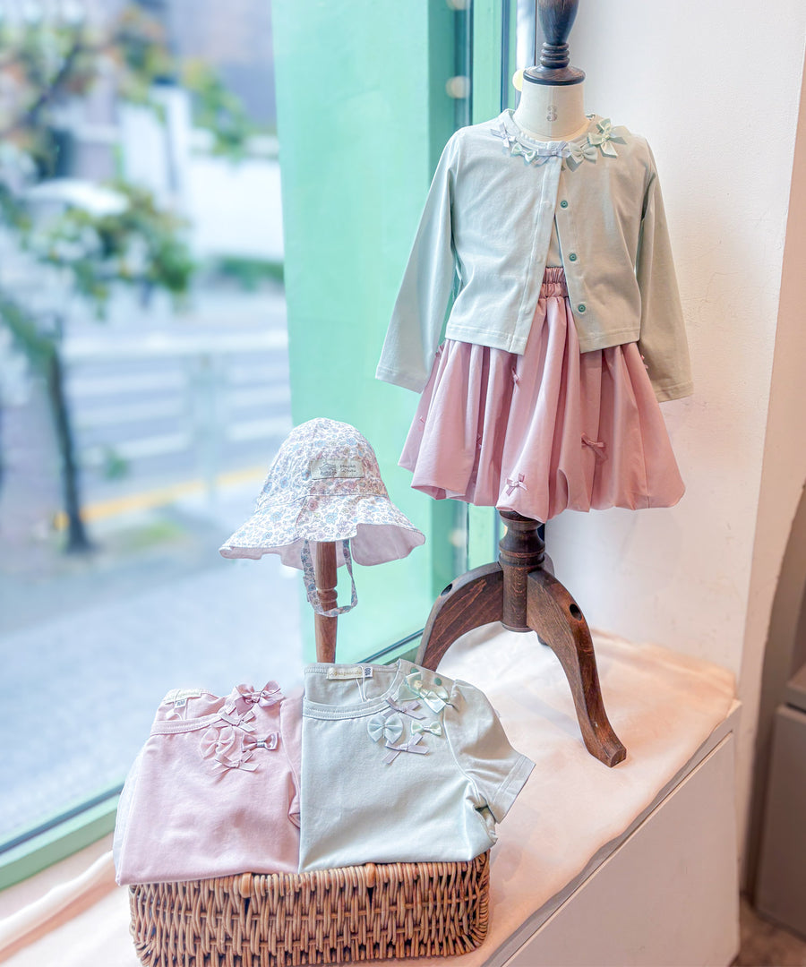 Japanese children's clothing panpantutu UV protection bow tie jacket 80-140cm girls summer outerwear