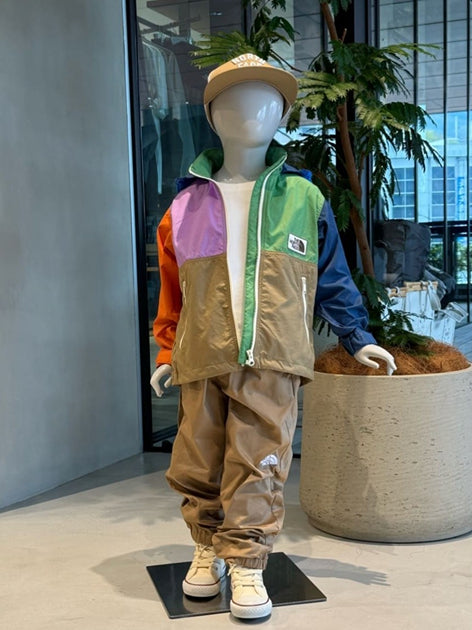 Japanese TNF Waterproof Series Special Color Windbreaker 100-120cm Boys/Girls Summer Outerwear