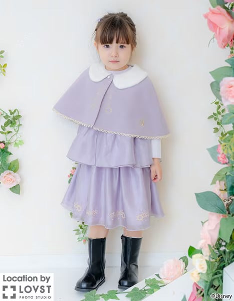 日本童裝 pe#main x Disney Princess 公主披風 80-130cm 女童款 秋季 OUTERWEAR