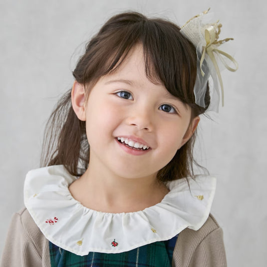 日本童裝 pe#main 假兩件格仔連身裙 80-130cm 女童款 冬季 DRESSES 面試/宴會/表演 聖誕紅/新年紅