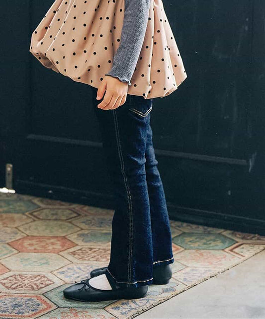 日本童裝 SERAPH 彈力喇叭褲 80-140cm 女童款 秋季 PANTS