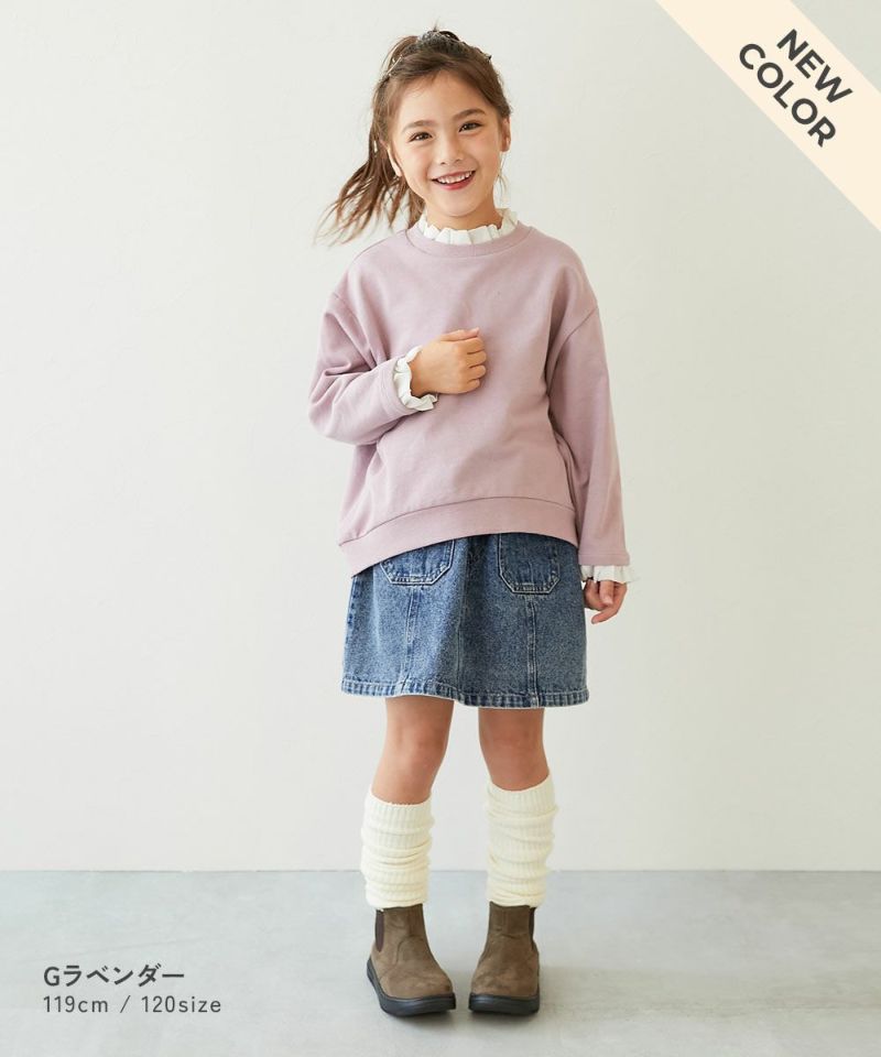 日本童裝 dev!rock 多層荷葉邊衛衣 100-160cm 女童款 冬季 TOPS