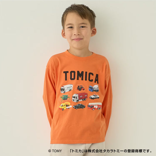 日本童裝 b・R# x Tomica 印花上衣 90-130cm 男童款 秋季 TOPS