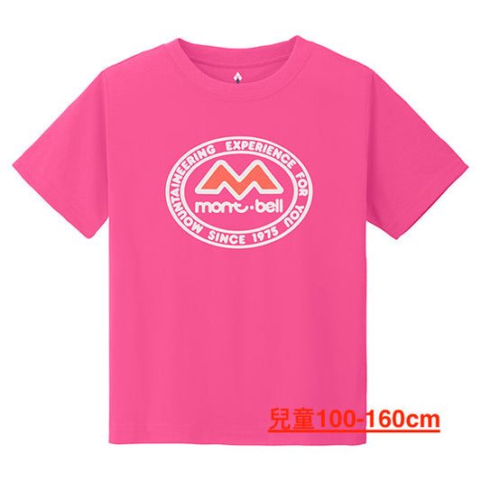 日本童裝 mont-bell 防UV/吸水速乾/耐用/抑制氣味 50th M Mark上衣 100-160cm/XS-XL 男童款/女童款/大人款 夏季 TOPS