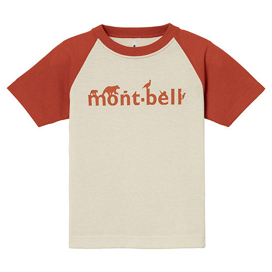 Japanese children's clothing mont-bell UV-resistant/water-absorbent/quick-drying/durable/odor-suppressing animal letter top 100-120cm boys'/girls' summer TOPS
