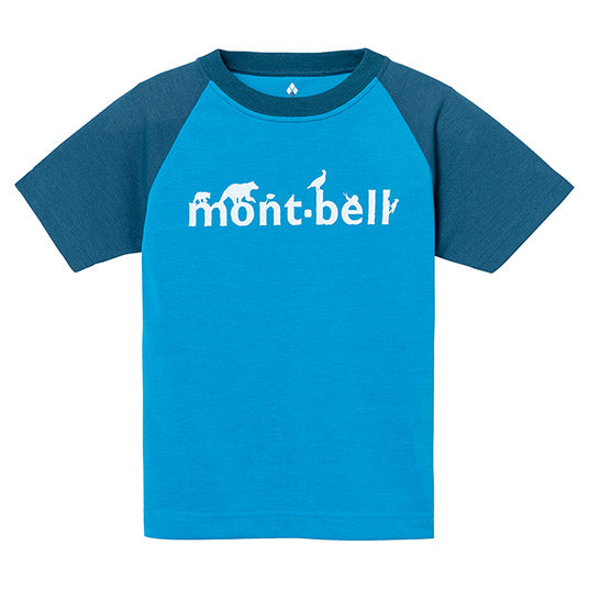 Japanese children's clothing mont-bell UV-resistant/water-absorbent/quick-drying/durable/odor-suppressing animal letter top 100-120cm boys'/girls' summer TOPS