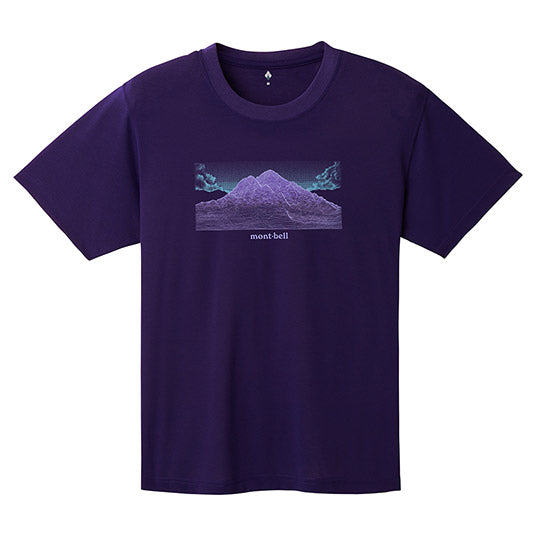 Japanese children's clothing mont-bell UV protection / quick-drying / durable / breathable / odor suppression cat / mountain pattern top XS-XL adult summer TOPS