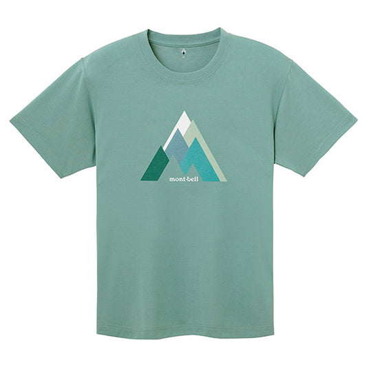 日本童裝 mont-bell 防UV/吸水速乾/耐用/透氣/抑制氣味 山脈/山中一日遊圖案上衣 XS-XL 大人款 夏季 TOPS