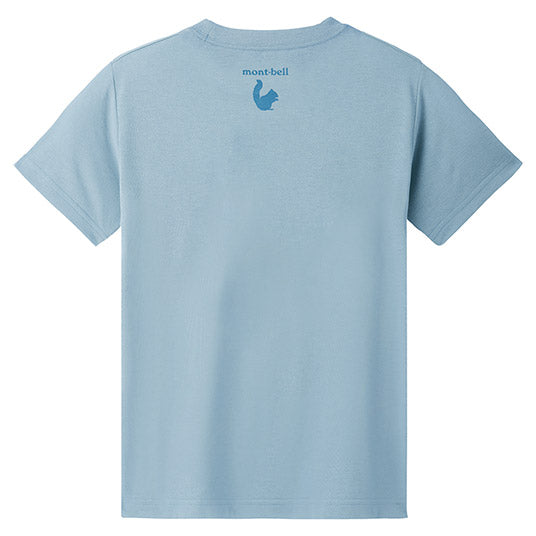Mont-Bell UV-Proof/Water-Absorbent/Quick-Drying/Odor-Suppressing Forest Companion Short-Sleeved T-Shirt (130-160cm) for Boys and Girls Summer TOPS