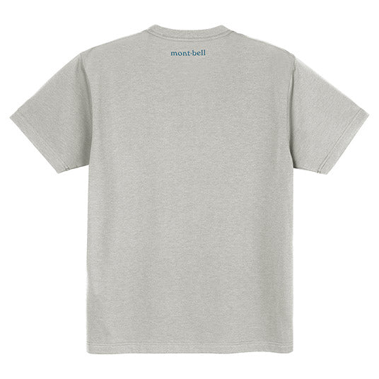 Japanese children's clothing mont-bell UV protection / quick-drying / durable / breathable / odor suppression Hotaka Twilight / Hakusan people / before climbing pattern top XS-XL adult summer TOPS