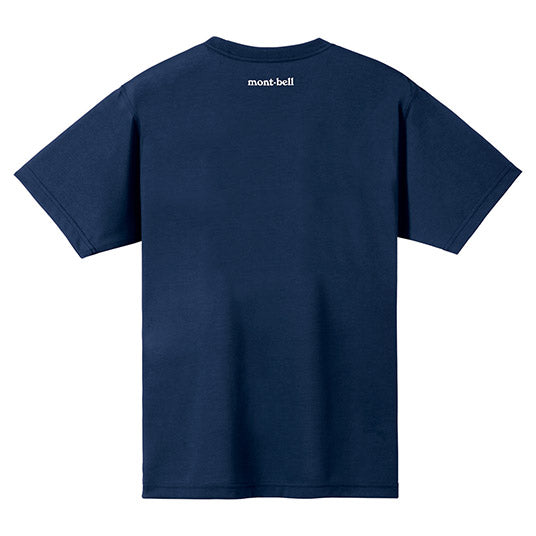 Japanese children's clothing mont-bell UV protection / quick-drying / durable / breathable / odor suppression Hotaka Twilight / Hakusan people / before climbing pattern top XS-XL adult summer TOPS