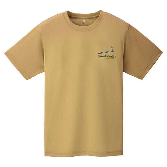 Japanese children's clothing mont-bell UV protection / water absorption and quick drying / durable / breathable / odor suppression mountain equipment / Jianshan Morning Light / Grand Canyon pattern top XS-XL adult summer TOPS