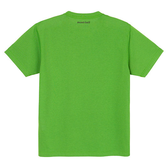 Japanese children's clothing mont-bell UV protection / quick-drying / durable / breathable / odor suppression cat / mountain pattern top XS-XL adult summer TOPS