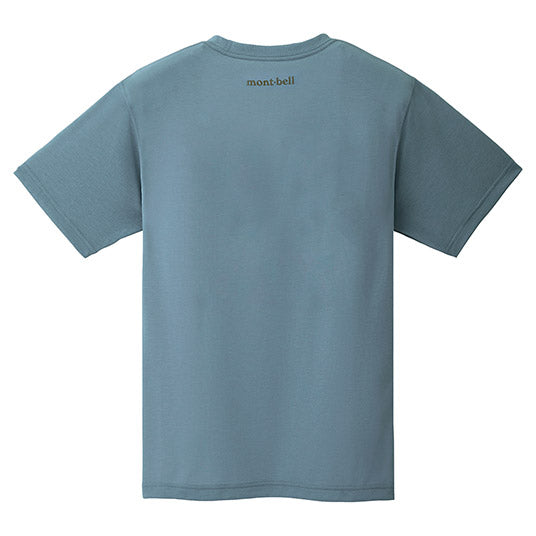 Japanese children's clothing mont-bell UV protection / breathable / moisture absorbing / quick-drying rock logo short-sleeved T-shirt 130-160cm / XS-XL boys / girls / adult summer TOPS