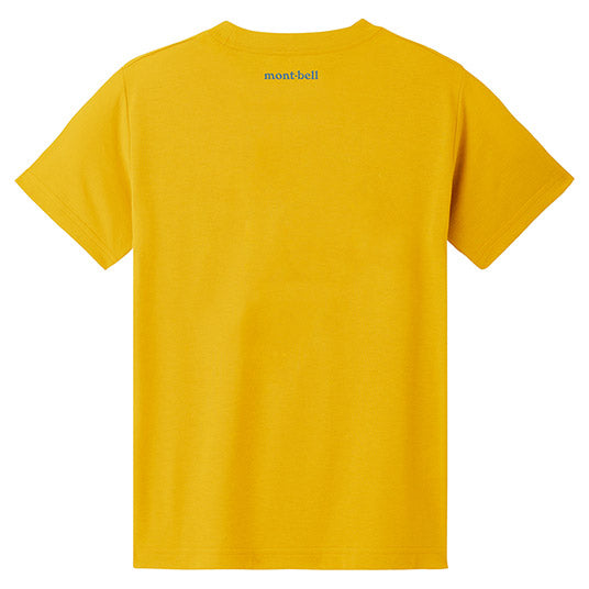 Japanese children's clothing mont-bell UV protection / breathable / moisture absorbing / quick-drying rock logo short-sleeved T-shirt 130-160cm / XS-XL boys / girls / adult summer TOPS