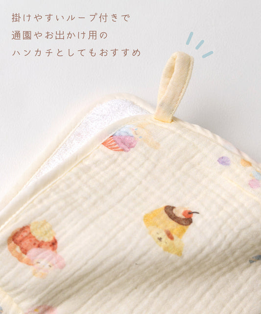 日本直送 panpantutu x Sanrio Cinnamoroll 可繡名 棉紗手帕 初生嬰兒 日常用品