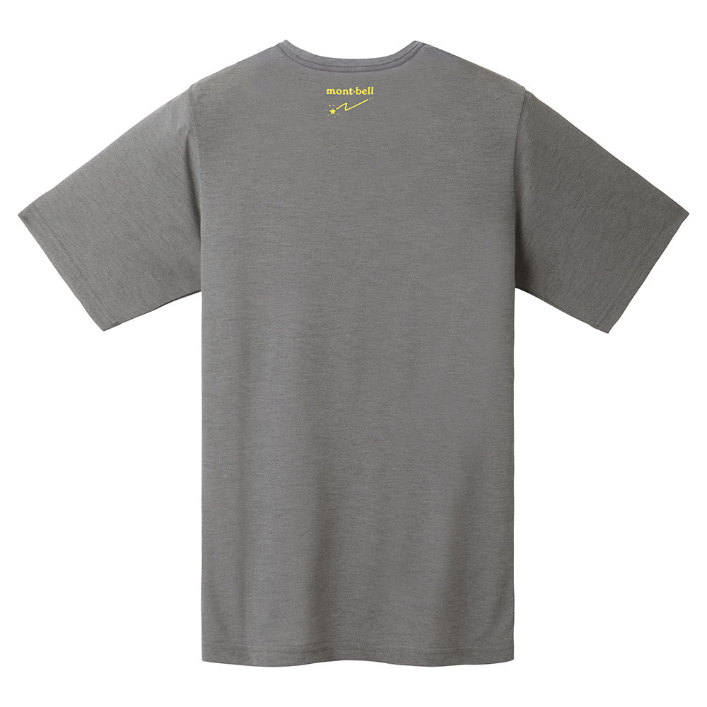 Japanese children's clothing mont-bell UV protection / quick-drying / odor-suppressing natural logo short-sleeved T-shirt 100-160cm / XS-L adult / boy / girl summer TOPS
