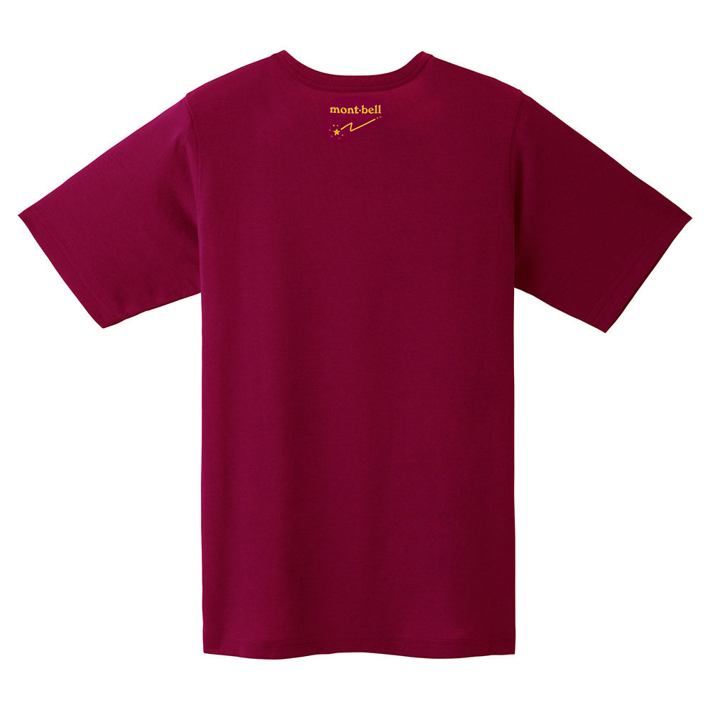 Japanese children's clothing mont-bell UV protection / quick-drying / odor-suppressing natural logo short-sleeved T-shirt 100-160cm / XS-L adult / boy / girl summer TOPS