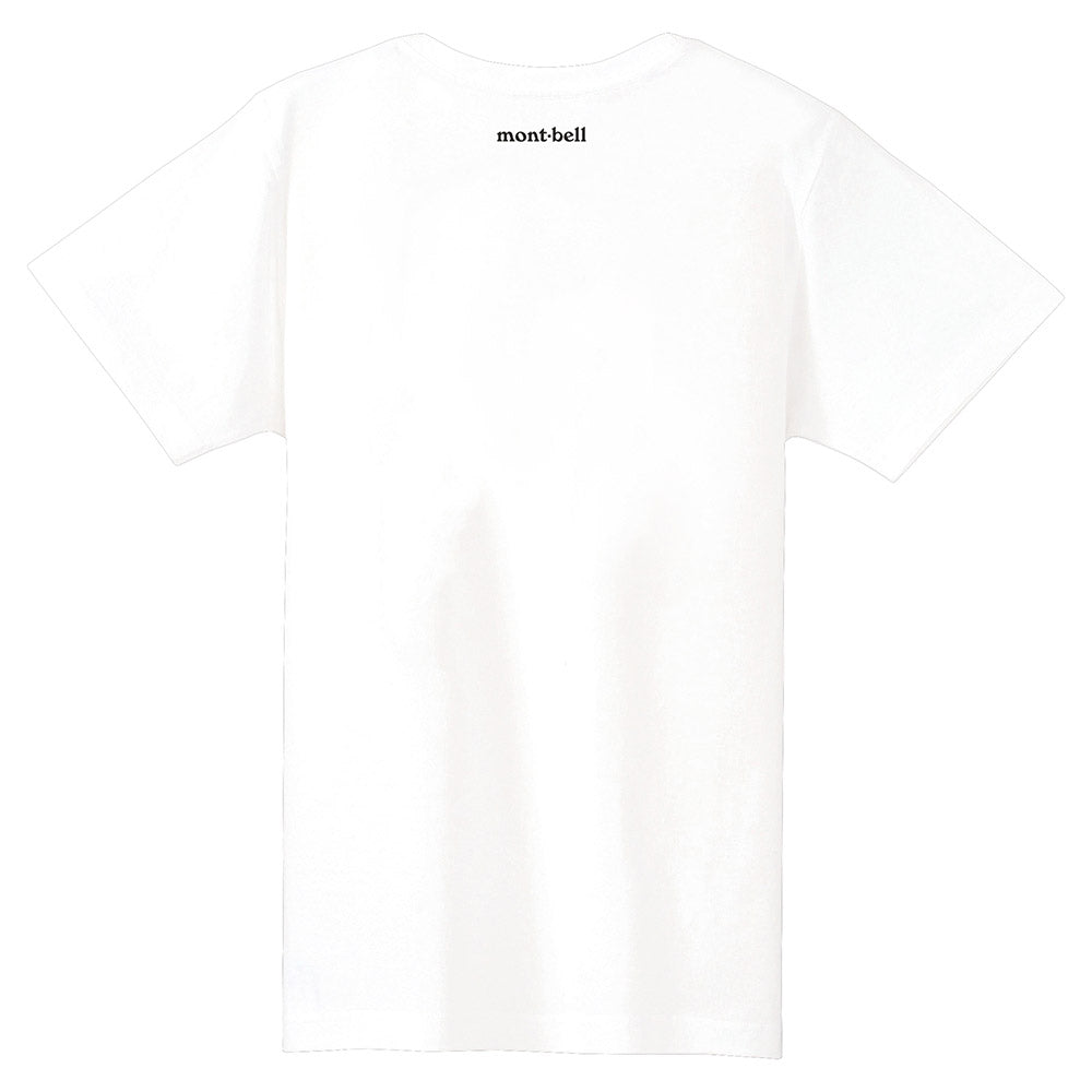 Mont-Bell (Japan) UV-resistant, quick-drying, and odor-suppressing mountain logo tops (100-160cm/XS-XL) for adults (women), boys, and girls (summer)