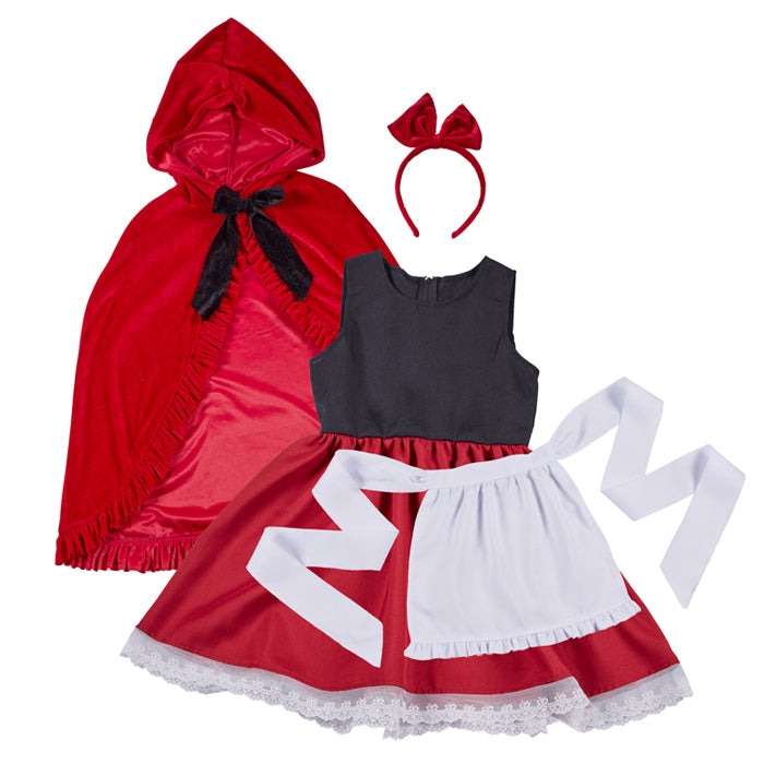 日本童裝 小紅帽女孩 100-120cm 女童款 萬聖節 Cosplay服裝 Halloween攪鬼特輯 AAA