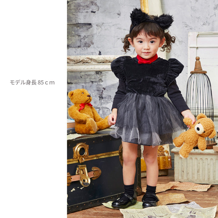日本童裝 小黑貓 80-90cm 女童款 萬聖節 Cosplay服裝 Halloween攪鬼特輯 AAA