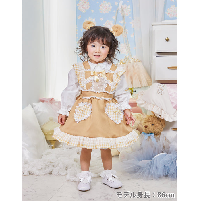 日本童裝 泰迪熊圍裙裙 85-100cm 女童款 萬聖節 Cosplay服裝 Halloween攪鬼特輯 AAA