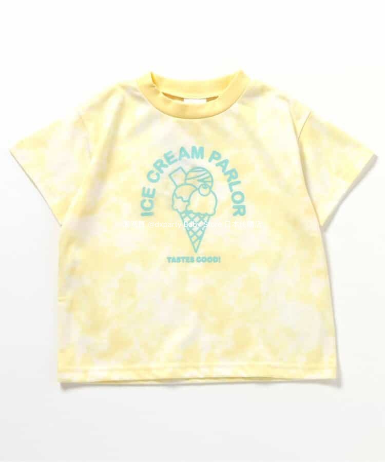Japanese children's clothing BREEZE tie-dye ice cream top 80-140cm boys/girls summer TOPS