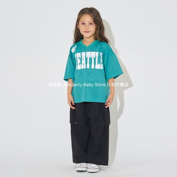 Japanese children's clothing b・R# V-neck mesh sports top 100-150cm boys/girls summer TOPS