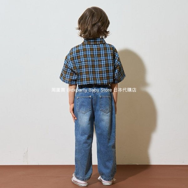 Japanese children's clothing b・R# casual shirt 100-150cm boys/girls spring and summer TOPS