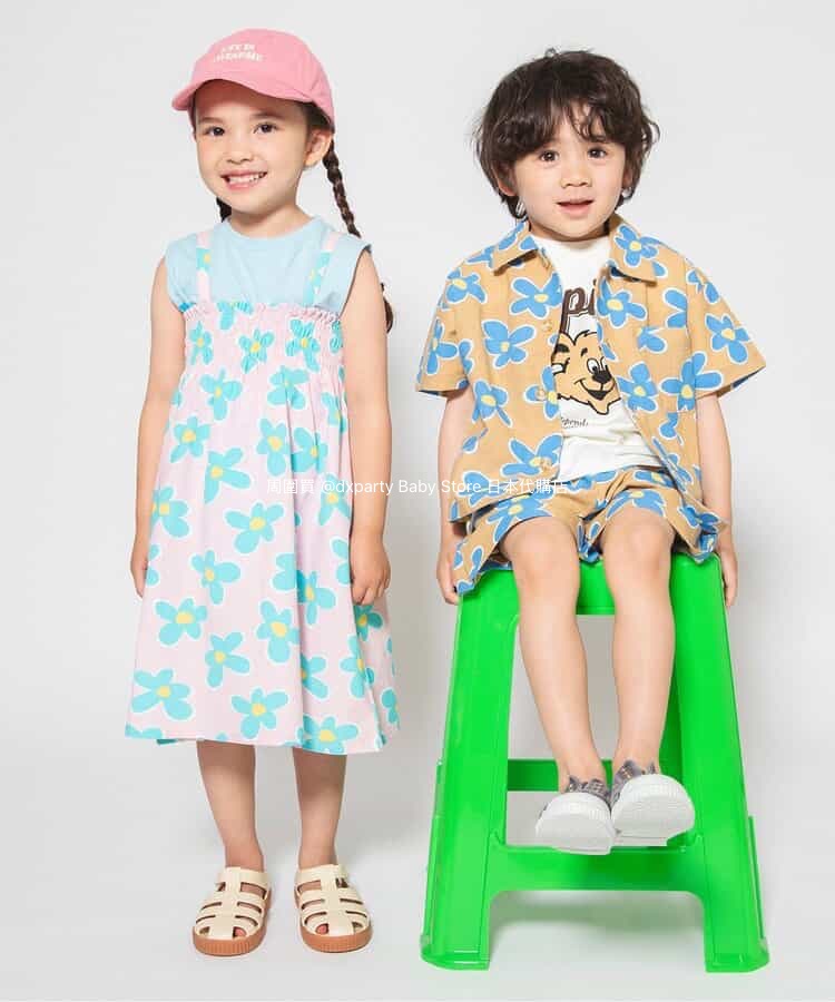 Japanese children's clothing BREEZE printed tops 80-140cm boys/girls summer TOPS