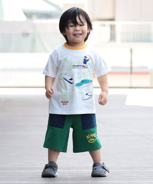 日本童裝 BE#AMS mini 波紋微笑短褲 90-140cm 女童款 夏季 PANTS