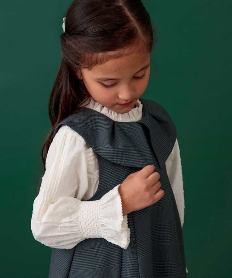 Japanese children's clothing BREEZE vest dress 90-130cm girls spring dresses for interviews/banquets/performances