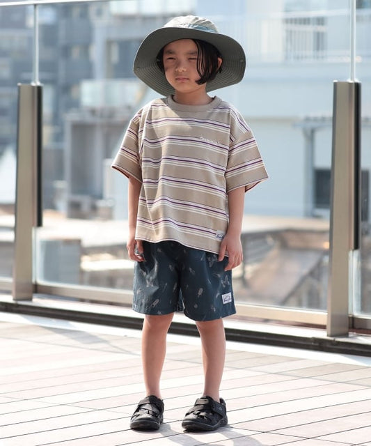 日本童裝 BE#AMS mini 水陸兩用 防水系列 碎花沙灘褲 90-140cm 男童款 PANTS 夏季 夏日玩水泳衣特輯
