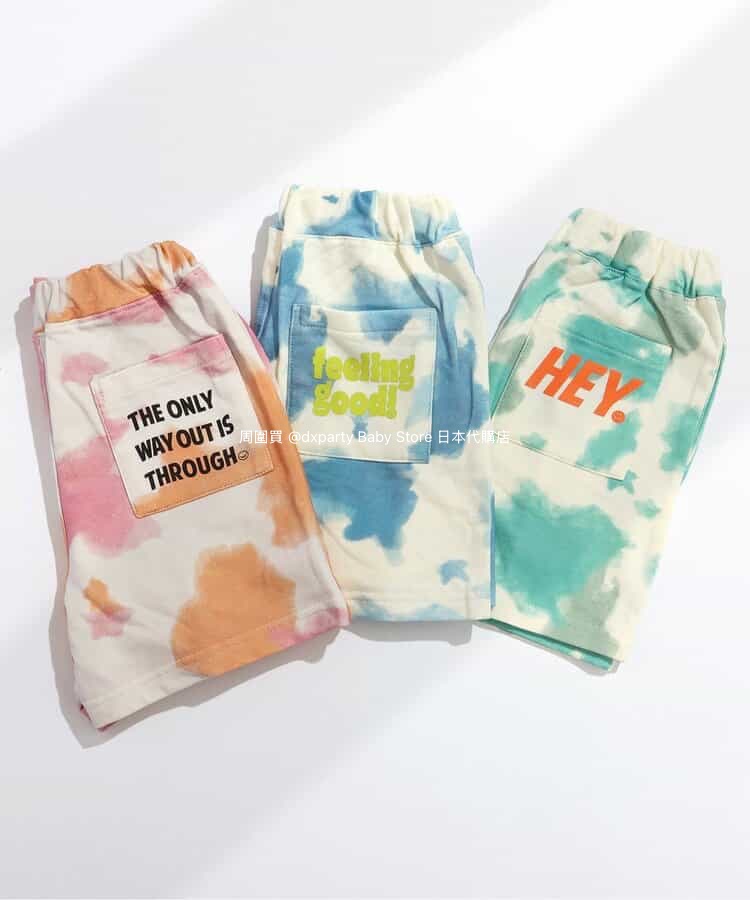 Japanese children's clothing BREEZE tie-dye shorts 90-150cm boys'/girls' summer PANTS