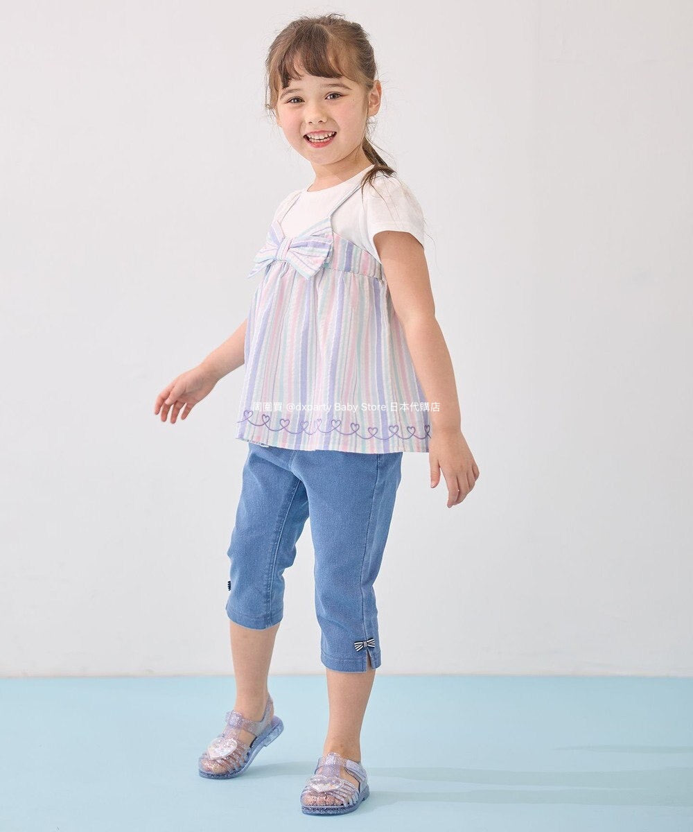 Japanese children's clothing aF#a325 contact cold stretch leggings 100-160cm girls summer PANTS