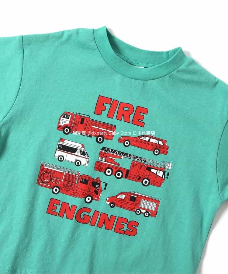 Japanese children's clothing BREEZE work vehicle series tops 80-130cm boys' summer TOPS