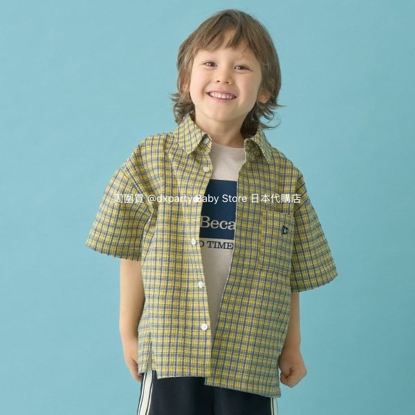 Japanese children's clothing b・R# casual shirt 100-150cm boys/girls spring and summer TOPS