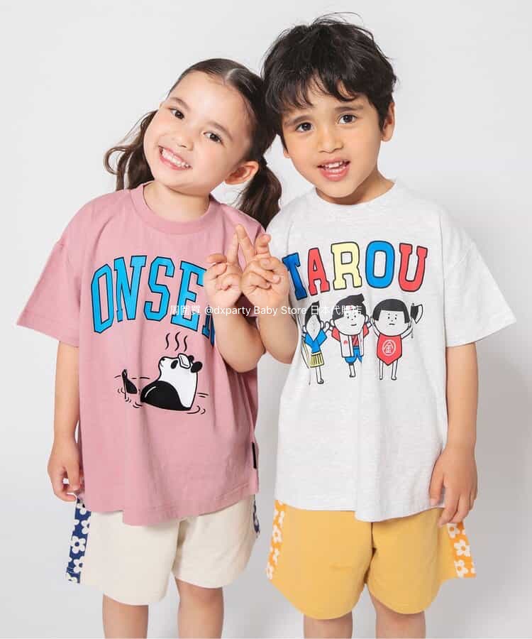 BREEZE Japanese Summer Festival Print Tops (80-140cm) for Boys and Girls (Summer)