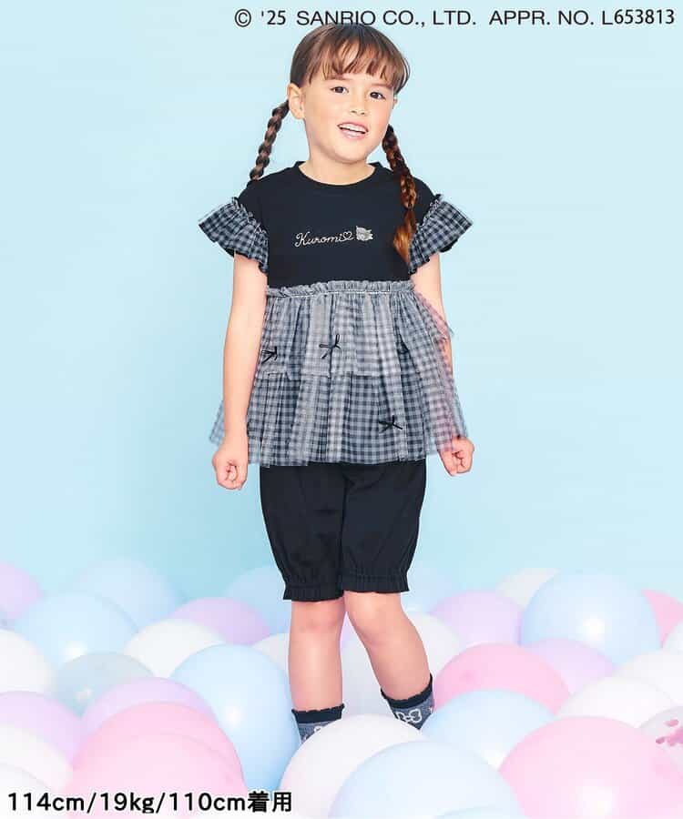 Japanese Ampersand x Sanrio Bow-knot Tulle Two-Piece Set (80-140cm) for Girls Spring TOPS PANTS (Other Brands)