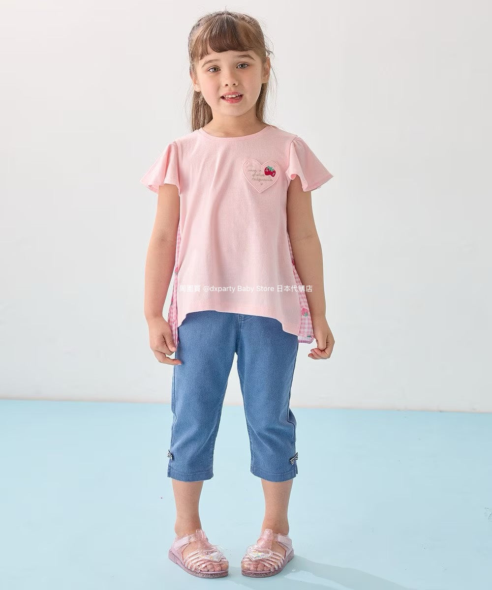 Japanese children's clothing aF#a325 contact cold stretch leggings 100-160cm girls summer PANTS