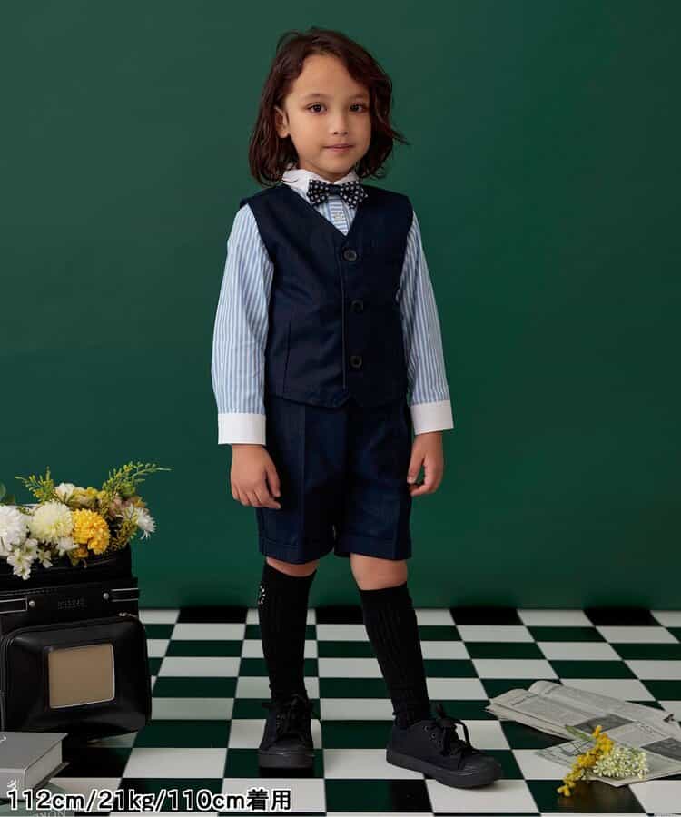 Japanese children's clothing BREEZE shirt 90-130cm boys' spring TOPS interview/banquet/performance