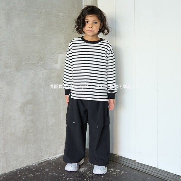 Japanese children's clothing b・R# 2Way detachable shorts loose stretch pants 100-150cm boys/girls spring and summer PANTS