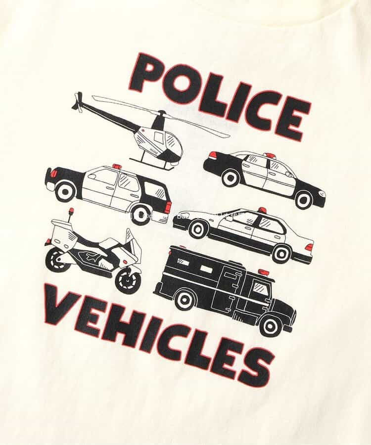 Japanese children's clothing BREEZE work vehicle series tops 80-130cm boys' summer TOPS