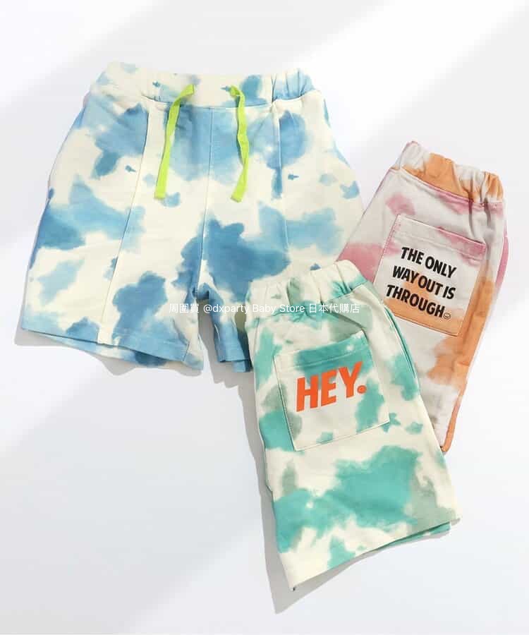 Japanese children's clothing BREEZE tie-dye shorts 90-150cm boys'/girls' summer PANTS
